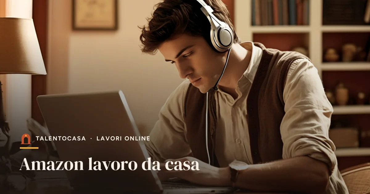 Ragazzo con cuffie e microfono che lavora al portatile alla scrivania di casa