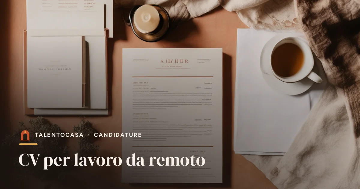 Curriculum stampato su una scrivania con penna e portatile
