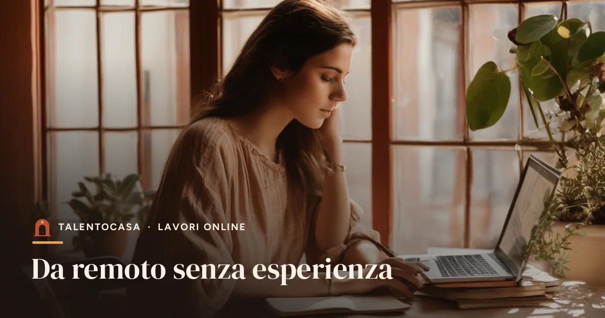 Giovane donna che studia con quaderno e portatile vicino a una finestra