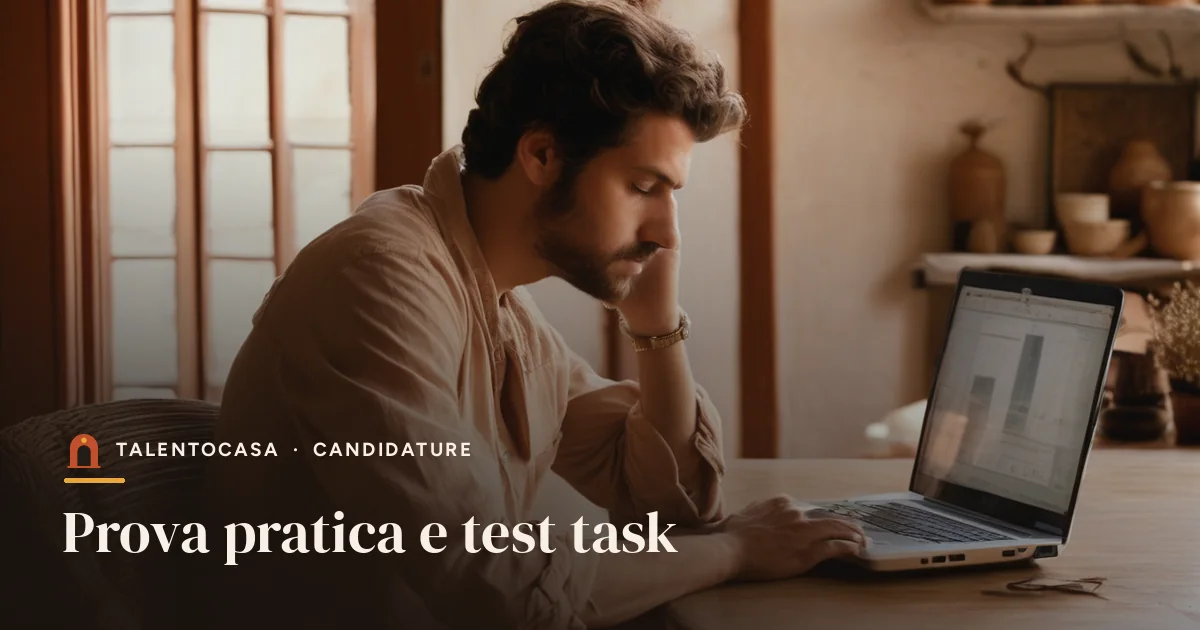 Persona concentrata al portatile con un timer sulla scrivania