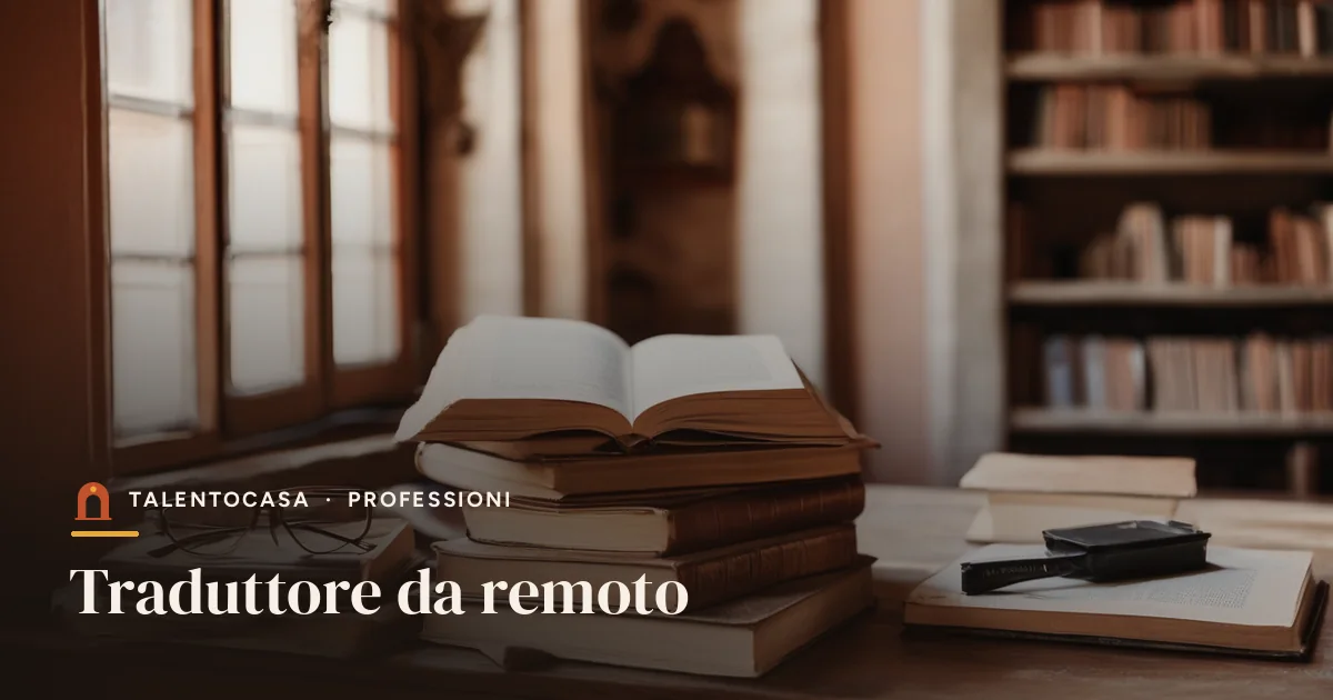 Dizionari aperti e portatile su una scrivania di legno